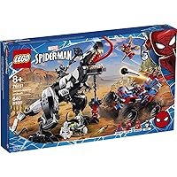 LEGO Marvel Spider-Man Venomosaurus Ambush 76151 Building Toy with Superhero Minifigures; Popular Holiday and Birthday Present for Kids who Love Spider-Man Construction Toys (640 Pieces)
