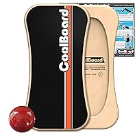 on Ball - The Ultimate Balance Board & Core Strength Trainer – Perfect for Surf, Snowboard, Physical Therapy, Functional Fitness for Life and any Sport! Make Exercise Fun & Effective!