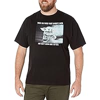 STAR WARS Big & Tall Mandalorian Favorite Show Meme Men's Tops Short Sleeve Tee Shirt