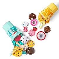 Melissa & Doug Play to Go 2-Pack: Cake and Cookies and Ice Cream, Play Food Travel Toys for Boys and Girls 3+