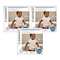 Clean Conscious Training Pants | Plant-Based, Sustainable Diapers | Magical Moments + Butterfly Kisses | Size 2T/3T (34- lbs), 78 Count