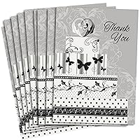 Victorian Wedding Thank You Note Cards, 8ct