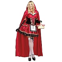 Dreamgirl Adult Sexy Little Red Riding Hood Costume for Women Plus Size, Halloween Costume