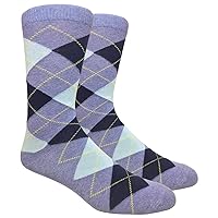 Men's FineFit Arygle Dress Trouser Socks Assorted Colors - You Choose!