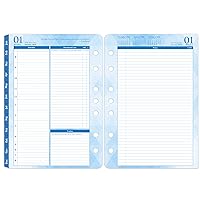 2024 Planner Refills – Jan 2024 - Dec 2024, Two Pages Per Day Daily ＆ Monthly Planner 2024, 5.5