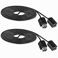 SNES Classic Controller Extension Cable 10FT - 2 Pack, Fosmon NES Extension Power Cord for Super Nintendo SNES Classic Edition Controller 2017 & Mini NES Classic Edition 2016, Wii/Wii U Controllers