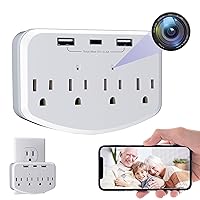 Hidden Camera WiFi Spy Camera Hidden Cameras Wall Charger Nanny Cam with USB Fast Charger Outlet HD 1080P Wireless for Home Security Secret Camera Charging Port with Video