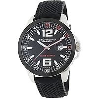 Stuhrling Original Men's 219A.332D664 Monterey Bay Swiss Quartz Date Black Watch
