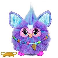 Purple, 15 Fashion Accessories, Interactive Plush Toys for 6 Year Old Girls & Boys & Up, Voice Activated Animatronic, Medium