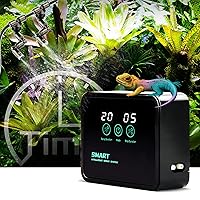 Reptile Humidifiers Misting System for Reptile Terrariums Rainforest Sprayer Reptile Fogger with Timing Controller for Reptiles/Chameleons/Herbs