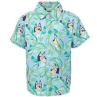 Bluey Bingo Hawaiian Button Down Dress Shirt Toddler to Big Kid