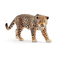 Schleich Wild Life Realistic Prowling Jaguar Figurine - Detailed Jungle Toy Wild Cat Jaguar Action Figure, Education and Fun for Boys and Girls, Gift for Kids Ages 3+