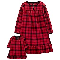 Carter's Girls' 4-14 Jersey Gown and Doll Dress Set