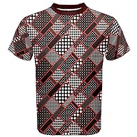 CowCow Mens T-Shirt Vector Abstract Geometrical Polygonal Iridescent Pattern Cotton Tee, XS-5XL