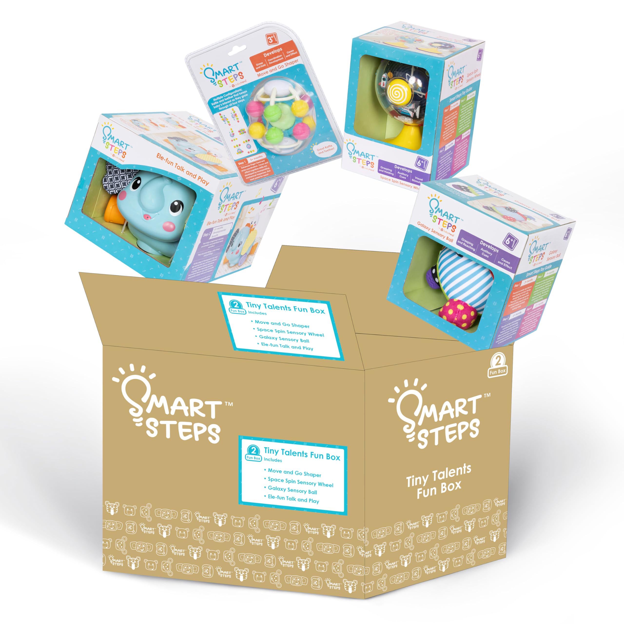 Smart Steps Tiny Talents Fun Box 6 - 9 months STEM Baby Toys Gift Box