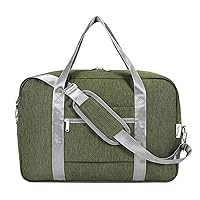 For Spirit Airlines Personal Item Bag 18x14x8 Foldable Travel Duffel Bag Underseat Carry on Luggage for Women and Men 25L (Army Green)