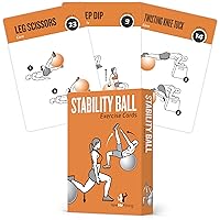 NewMe Fitness Stability Workout Cards - Instructional Fitness Deck for Women & Men, Beginner Fitness Guide to Training Exercises at Home or Gym