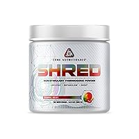 Core Nutritionals Platinum Shred Non-Stimulant, Fat Burning, Thermogenic Powder with 1G Acetyl-L-Carnitine 50 Servings (Tropic Heat)