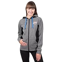 Ultra Game NBA Womens Standard Full Zip Hoodie Sweatshirt Jacket