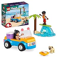 LEGO Friends 41725 Beach Baggy in Summer, Toy Blocks, Present, Vehicle, Glue, Girls, Ages 4 and Up