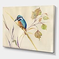 Common Kingfisher Bird Traditional Canvas Wall Art