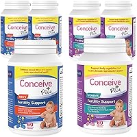 CONCEIVE PLUS His + Hers Fertility Support 3 Month Supply Prenatal Supplements - Vitamins Bundle for Couples Trying to Conceive