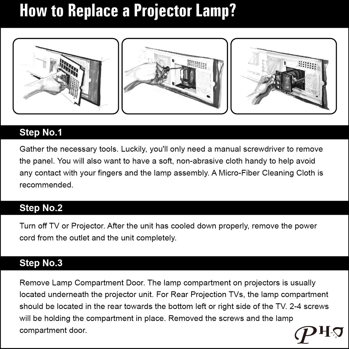 PHO BL-FU190C / FX.PQ484-2401 Original Genuine Replacement Projection Lamp with Housing for Optoma S310 S313 S302 S303 S2010 S2015 DS328 DS313 DS330 DS331 DS343 DX343 ( OEM Philips Bulb Inside)