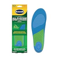 Dr. Scholl’s SPORT Insoles // Superior Shock Absorption and Arch Support to Reduce Muscle Fatigue and Stress on Lower Body Joints (for Men's 8-14, also available for Women's 6-10)