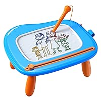 Magnetic Drawing Board, Doodle Board for Toddlers Toys Age 1-2, Magnetic Writing Board, Preschool Learning and Educational Toys for 1 2 3 Years Old Girl Boy, Gift for Birthday Christmas New Year(Blue)