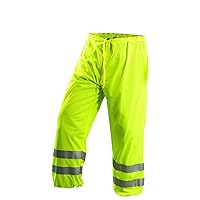 mens Class / Mesh Single Tone safety pants, Yellow, Small-Medium US