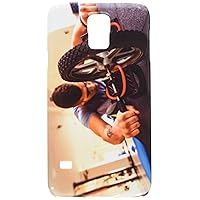 Man working on his abs with a ab roller at the gym cell phone cover case Samsung S5
