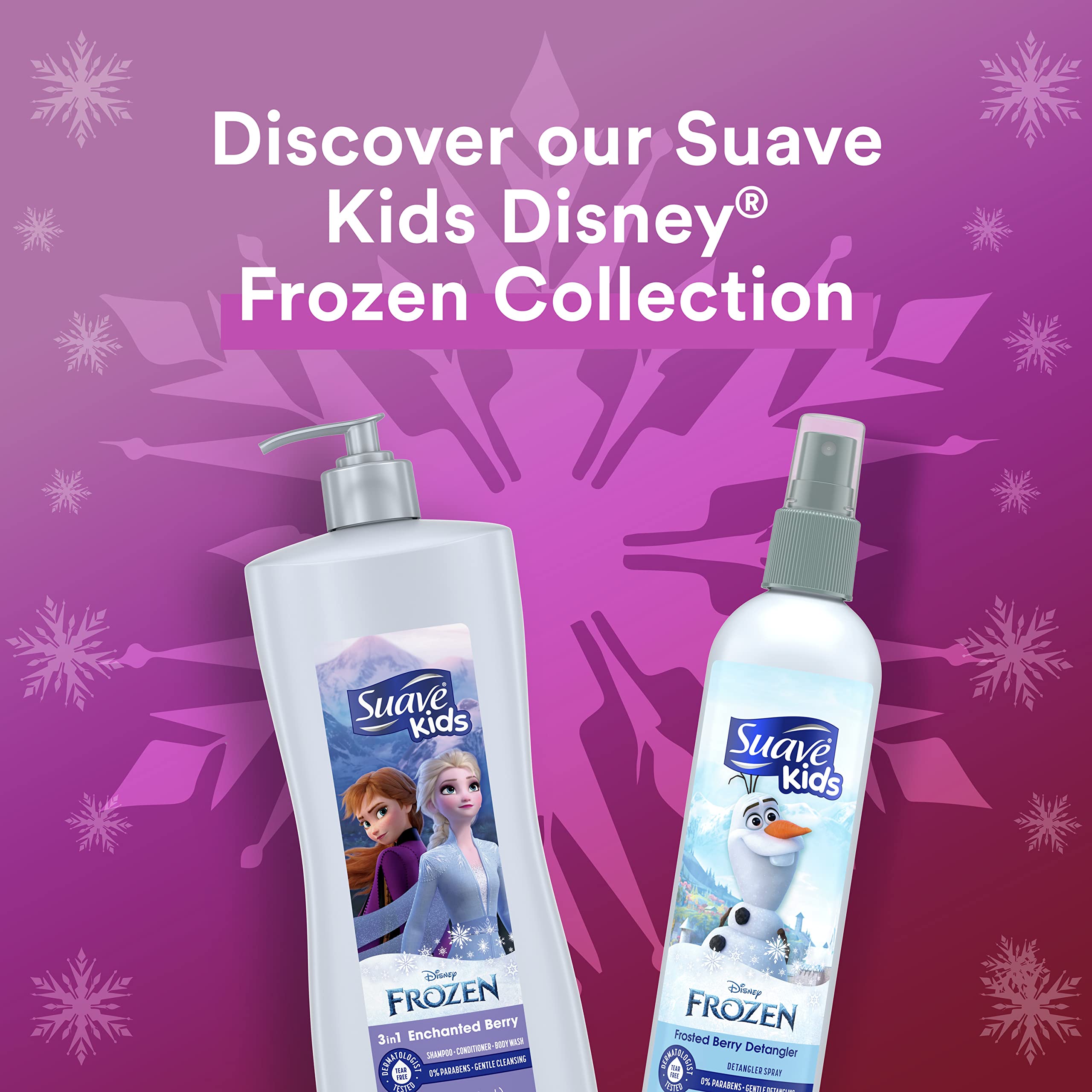 Suave Kids Disney Frozen Detangler Spray Anna Sparkle Berry 10 Ounce (Pack of 6)
