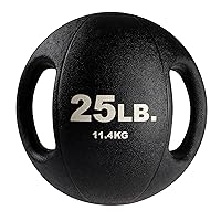 Body-Solid Heavy-Duty Exercise Medicine Balls with Dual Handles, Durable Non Slip Rubber Grip Medicine Ball for Weights Training, Weightlifting & Core Workouts.