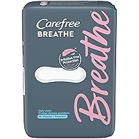 Carefree breathe individually wrapped panty liners, 96 count