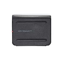 KeySmart Men's RFID Wallet, Black/White