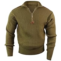 Od 1/4 Zip Acrylic Commando Sweater,Universal,XL