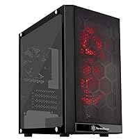 SilverStone Technology SST-PS15B-RGB Micro-ATX Computer Case with Tempered Glass and 2 X RGB Front Intake Fans PS15B-RGB