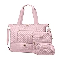 LOVEVOOK Travel Duffle Bag Weekender Bags for Women with Shoe Compartment