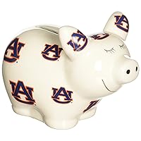 NCAA Auburn Tigers Piggy Bank with All Over Logo