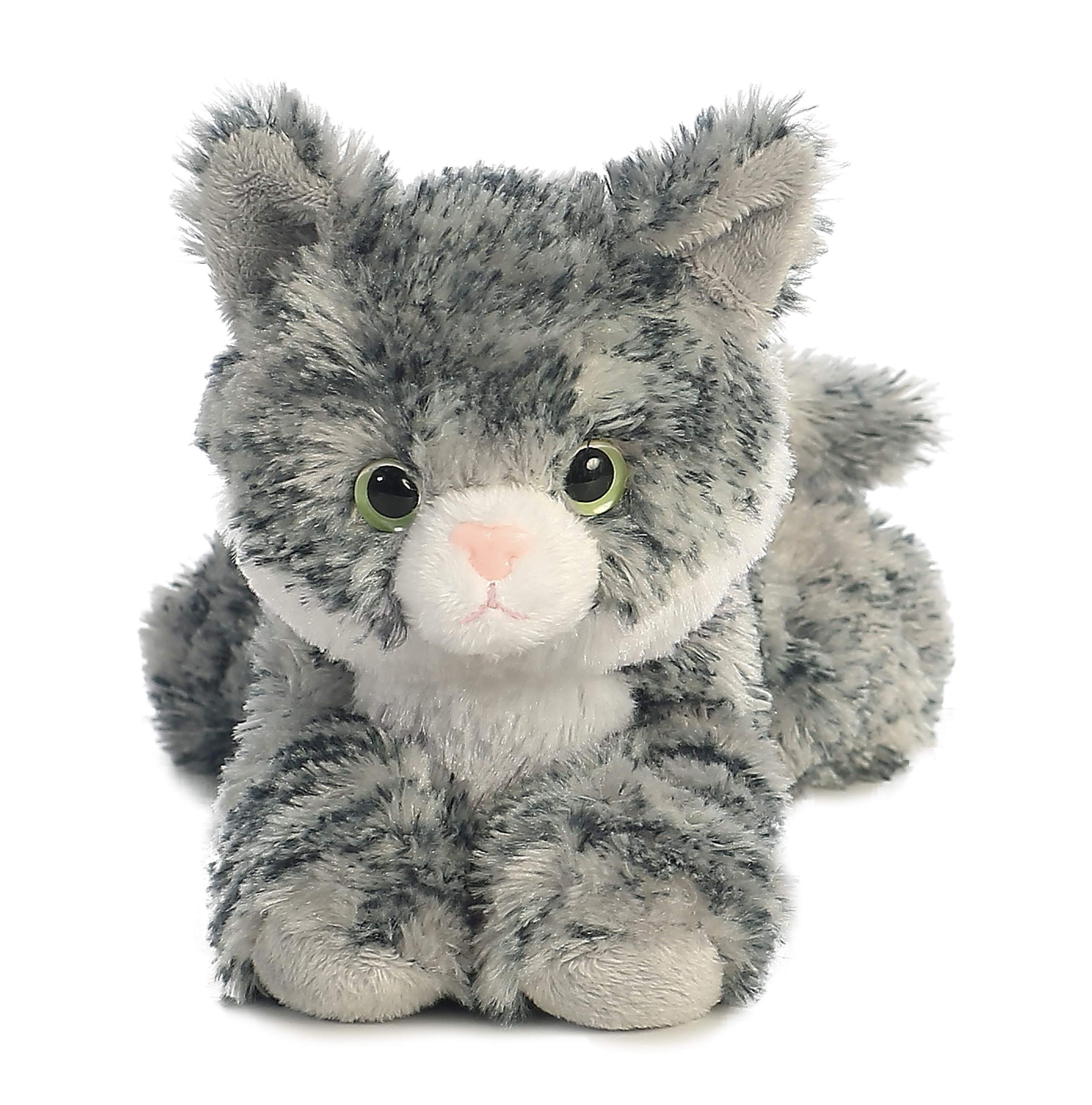 Aurora® Adorable Mini Flopsie™ Lily™ Stuffed Animal - Playful Ease - Timeless Companions - Gray 8 Inches