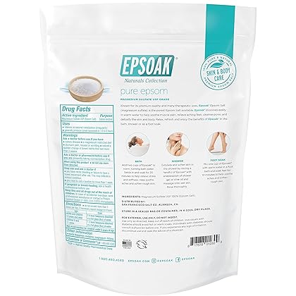 Epsoak Epsom Salt - 2 lbs. USP Magnesium Sulfate