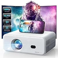 [Electric Focus] Mini Projector with 5G WiFi 6 and Bluetooth, Support FHD 1080P Smart Video Projector, 12000L Portable Movie Projector with Auto Keystone Compatible with iOS/Android/TV Stick/HDMI/PS5