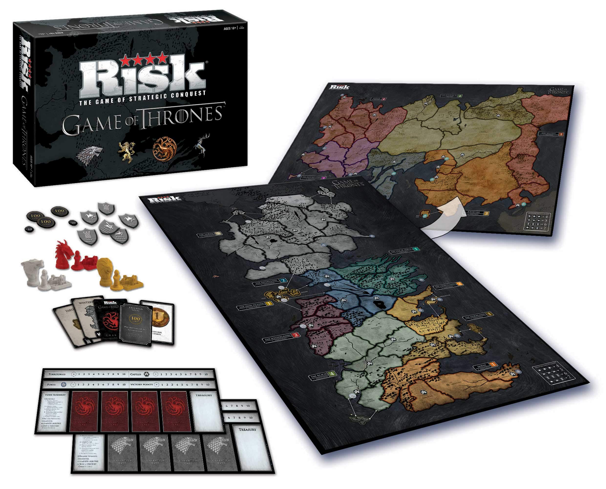 USAOPOLY Risk Game of Thrones Strategy Board Game |for Game of Thrones Fans | Official Merchandise | Based on The TV Show on HBO | Themed Game