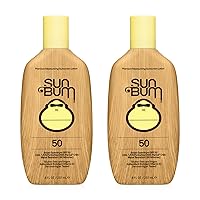 Sun Bum Original Spf 50 Sunscreen Lotion Vegan and Reef Friendly (octinoxate & Oxybenzone Free) Broad Spectrum Moisturizing Uva/uvb Sunscreen With Vitamin E 8 Ounce 2 Pack
