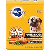 for Big Dogs Adult Complete Nutrition Large Breed Dry Dog Food Roasted Chicken, Rice & Vegetable Flavor Dog Kibble, 27 lb. Bag