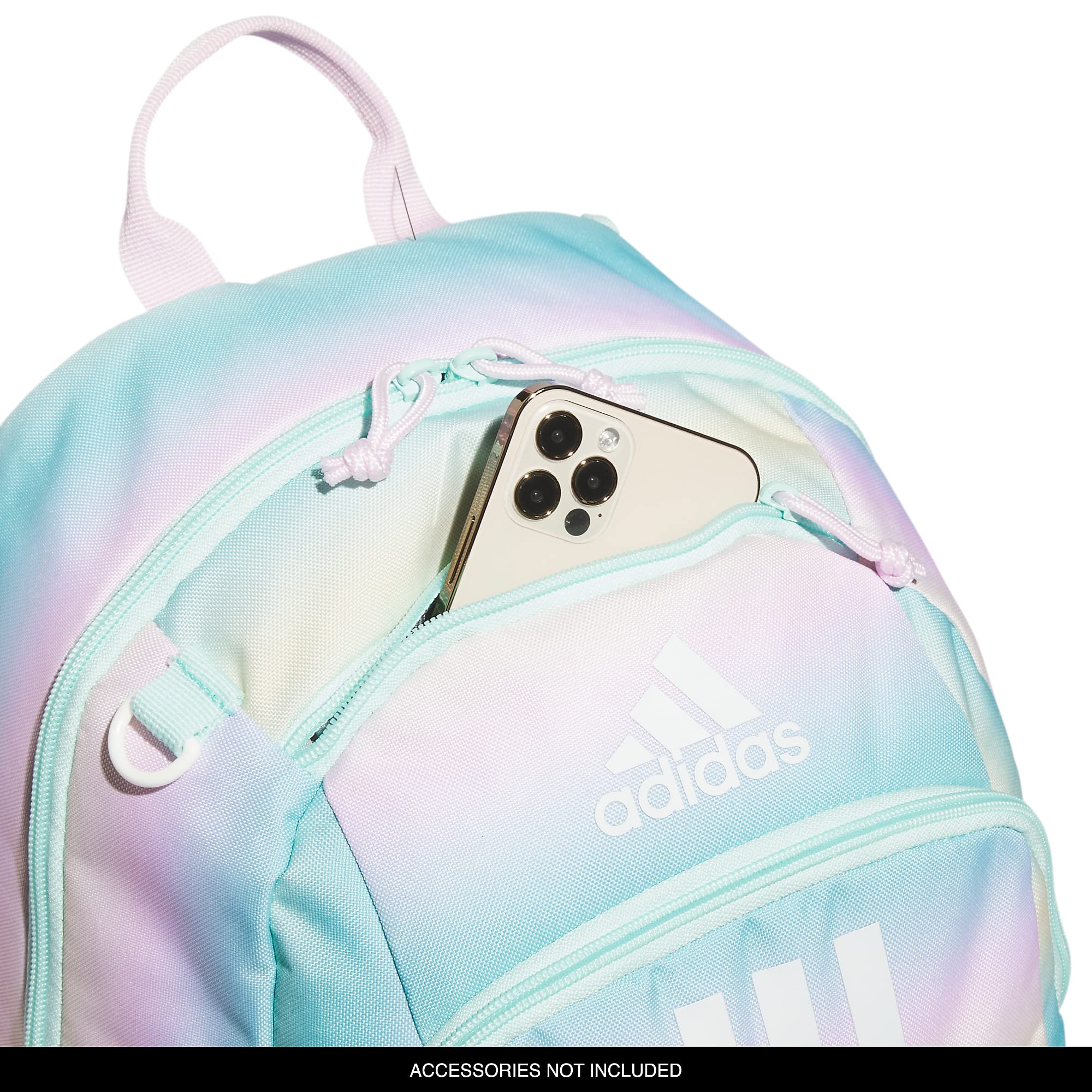 adidas Creator 2 Backpack, Gradient Flash Aqua/Onix Grey/White, One Size