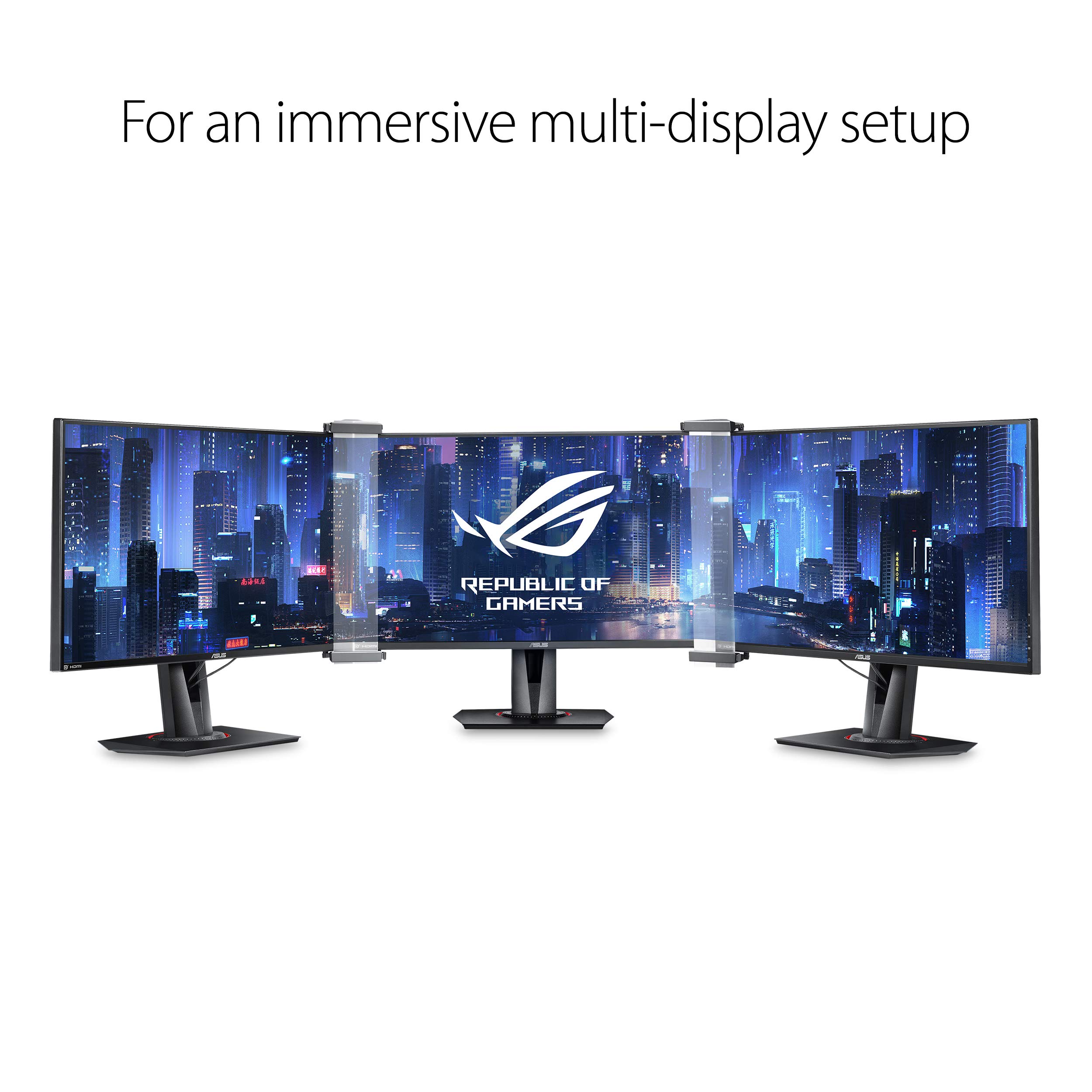 ASUS ROG Bezel-Free Kit ABF01 Universal Multi-Monitor Setup with Optical Micro-structures Easy Assembly (Set of 2)