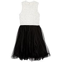 Speechless Girls' High Neck Sleeveless Knee Length Party Dress