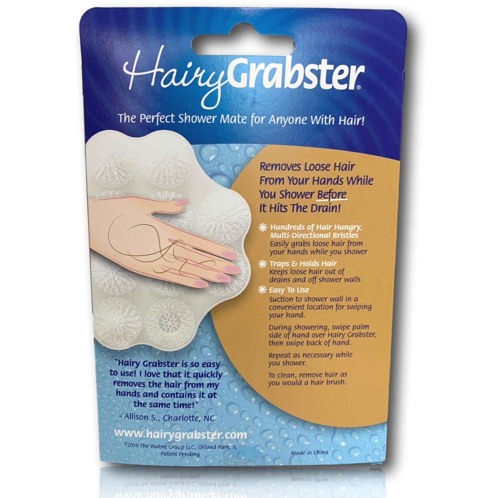 HairyGrabster Original (1 Pack, Blue)