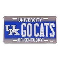 HangTime University of Kentucky GO CATS Metal License Plate Wall Tag
